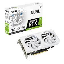  Asus Dual Nvidia Geforce RTX 3060 Ti White OC Edition